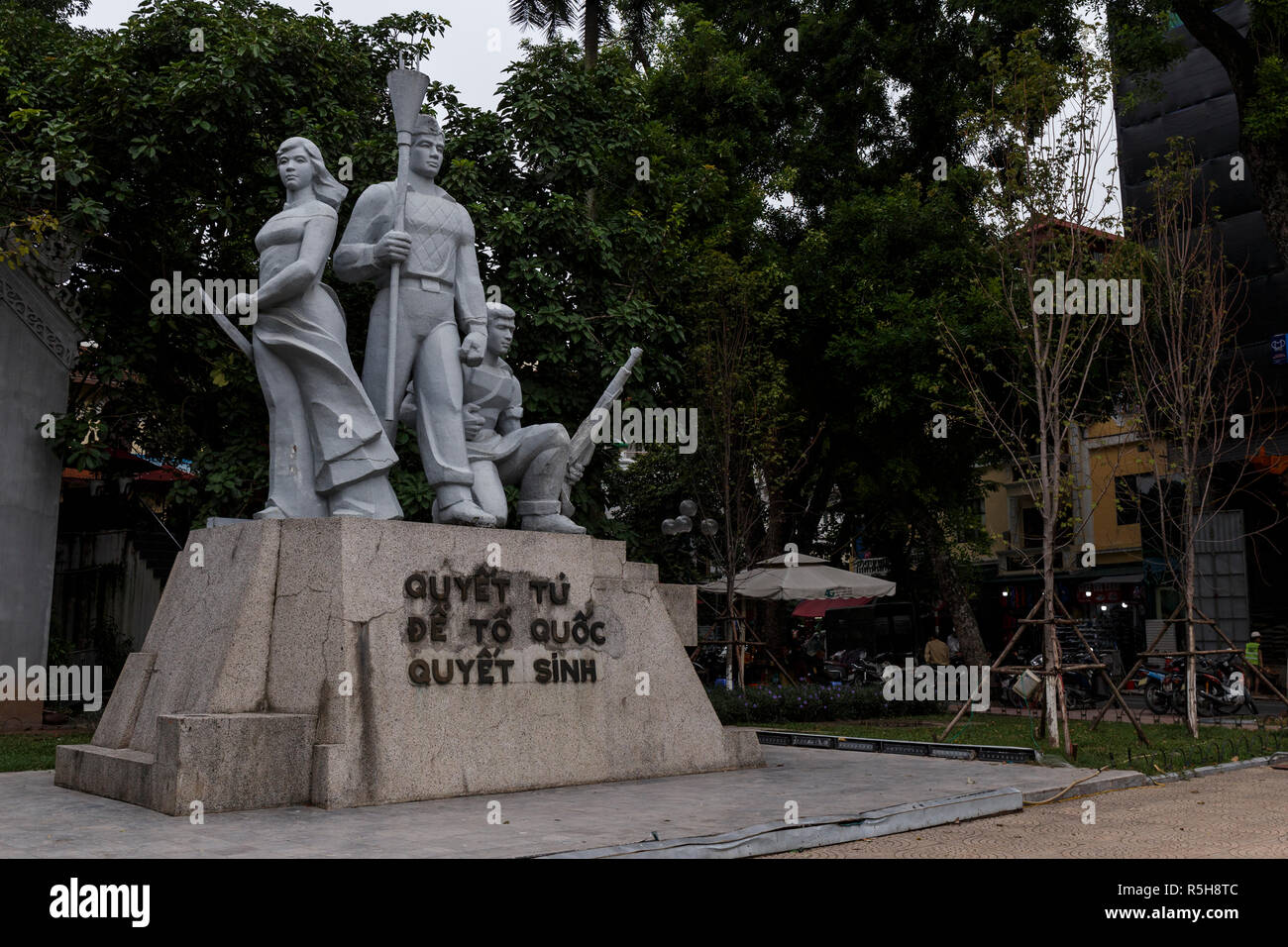 Military monument, Hanoi, Vietnam, South East Asia Stock Photo