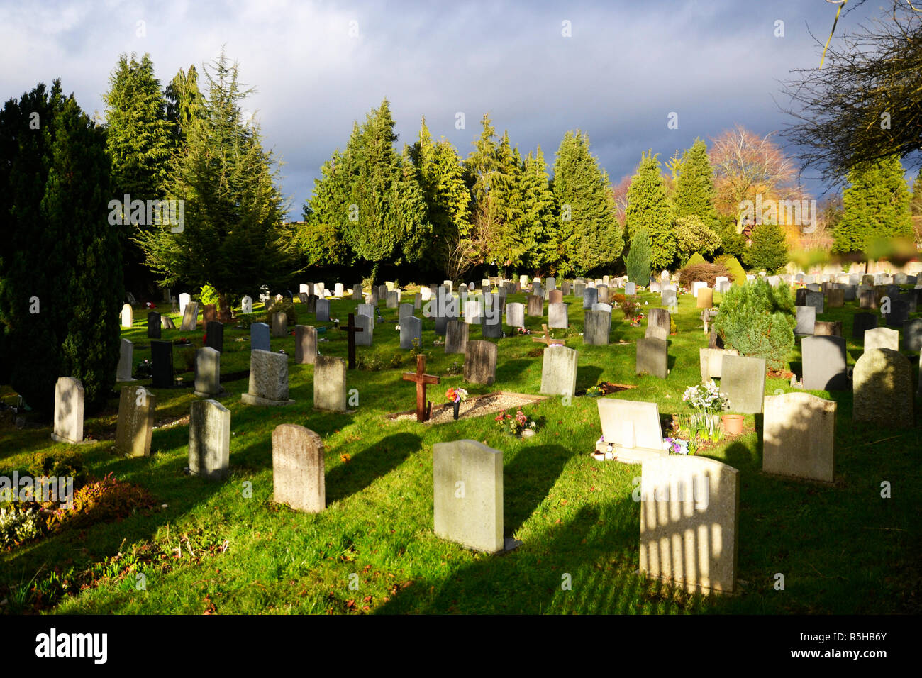 St Mary's Churchyard, Princes Risborough, Bucks, UK Stock Photo