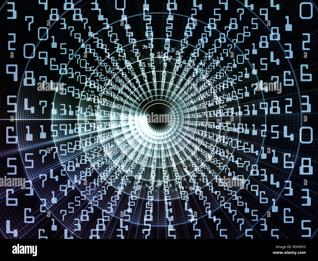 Virtual Life of Integers Stock Photo - Alamy