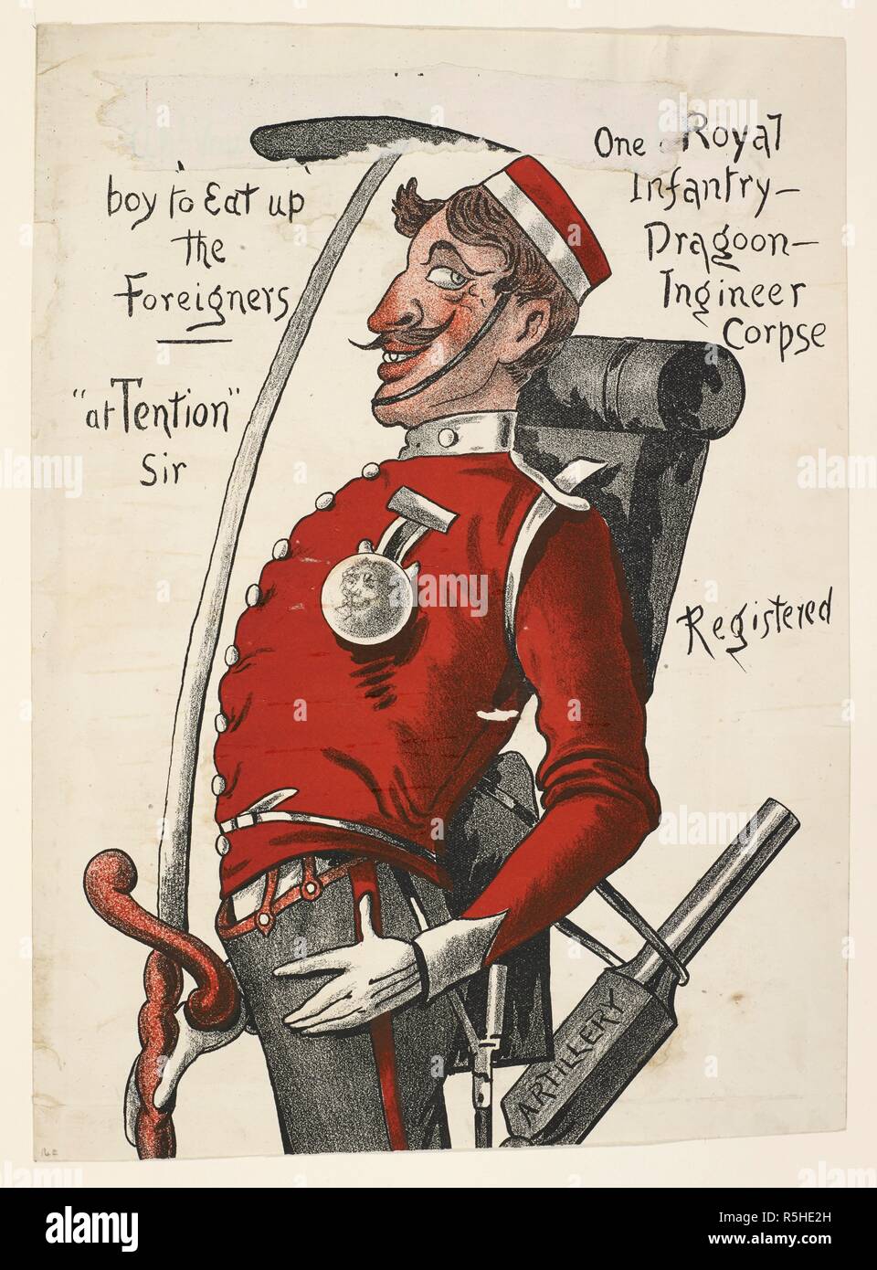 Illustration for a Valentine card. A British soldier. [A collection of ...