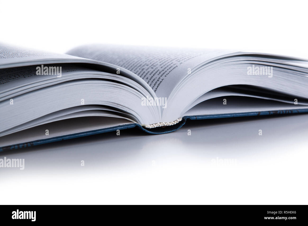 open book on white Stock Photo