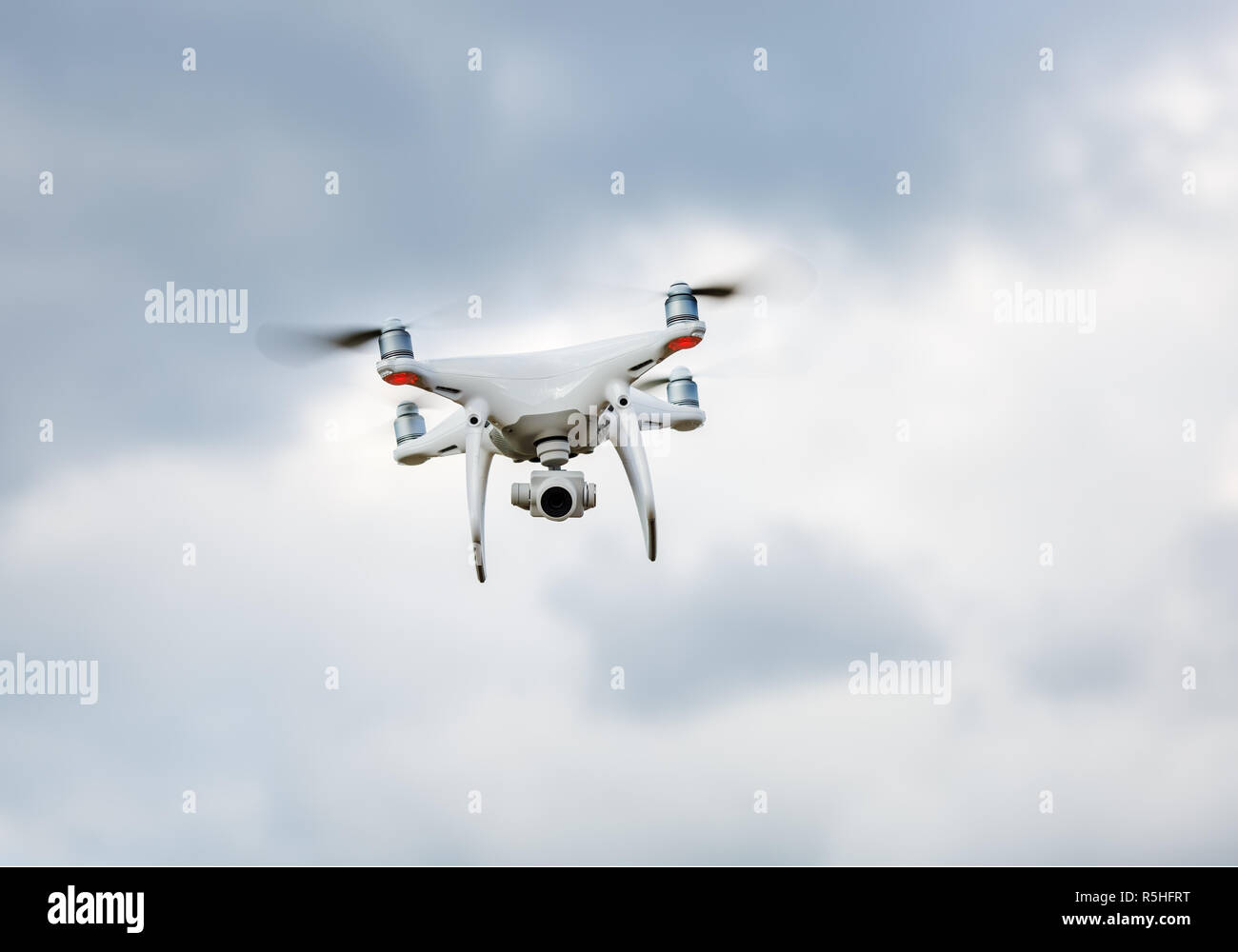 Drone in sky Stock Photo
