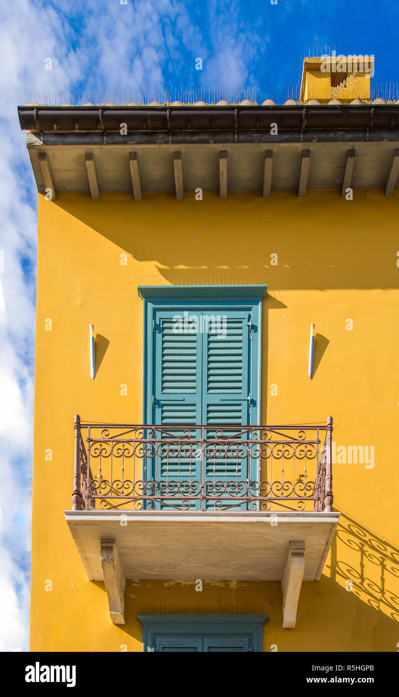 traditional window in Greece, Europe Stock Photo Alamy