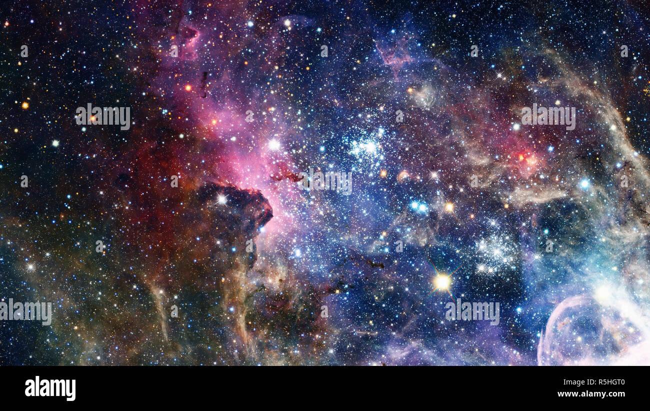 Nebulae and galaxies. Elements of this Image Furnished by NASA Stock ...
