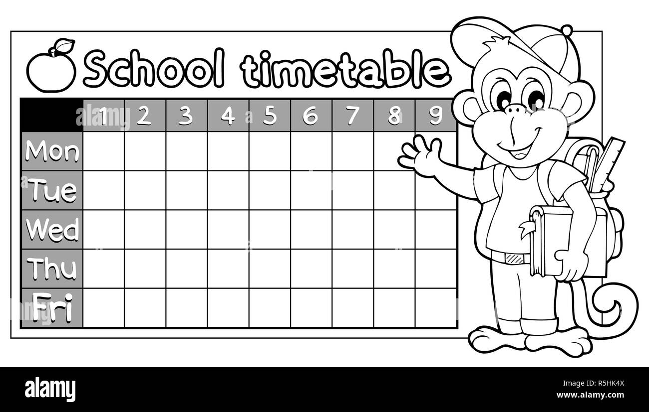 Time Table Chart For School