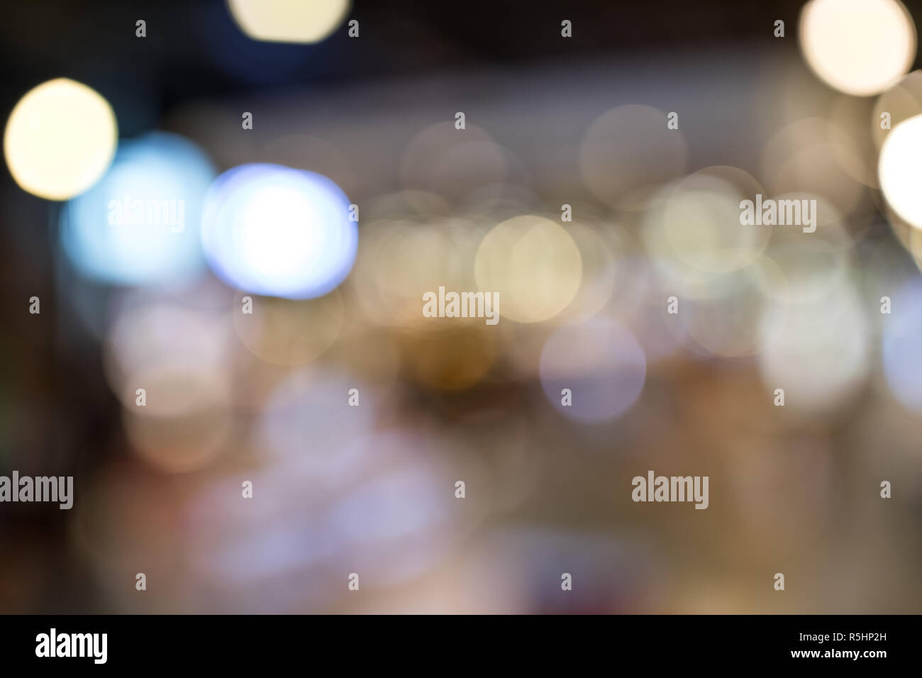 Blurry view of street at night Stock Photo - Alamy