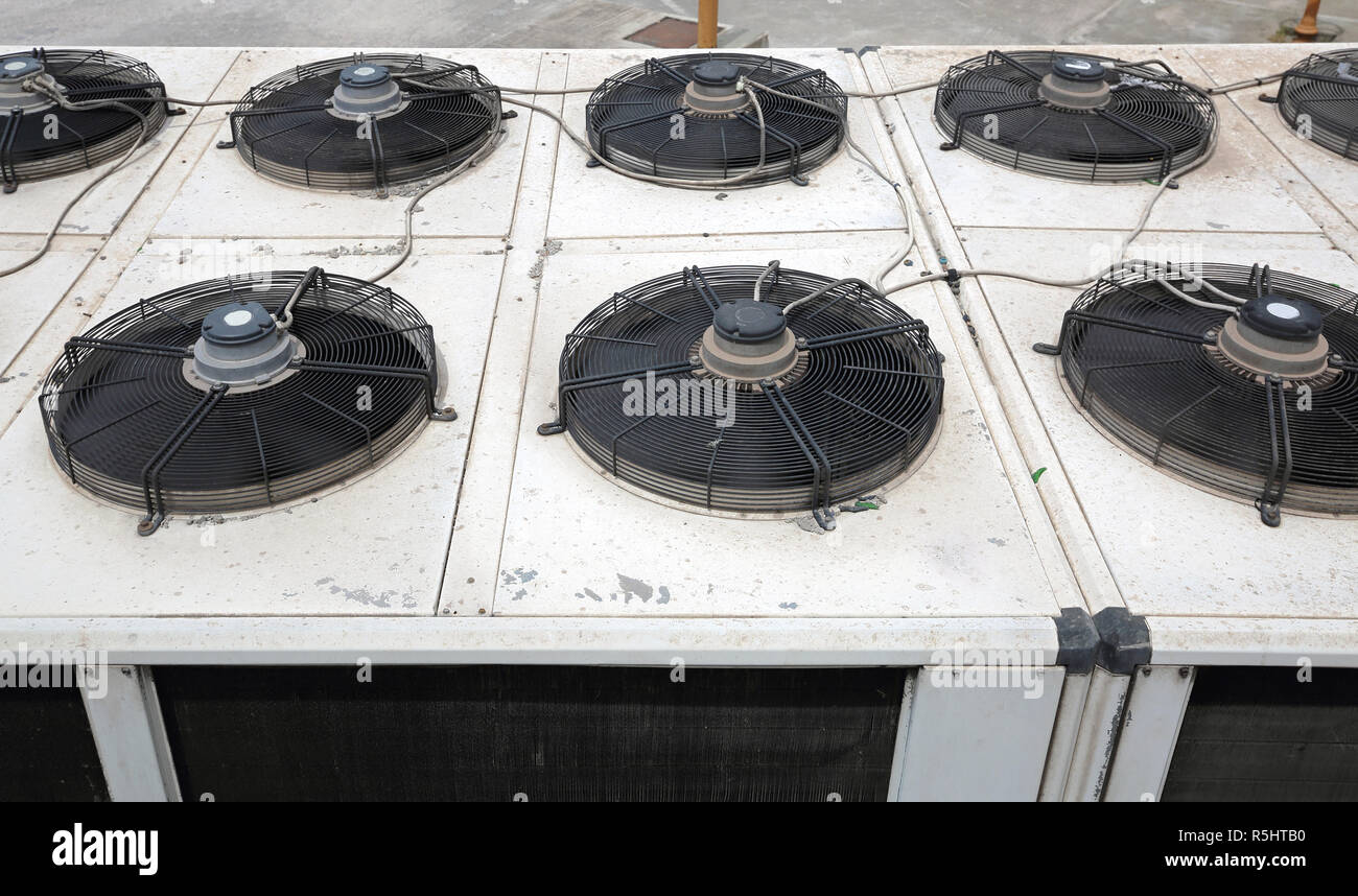 Air Conditioners Fans Stock Photo Alamy