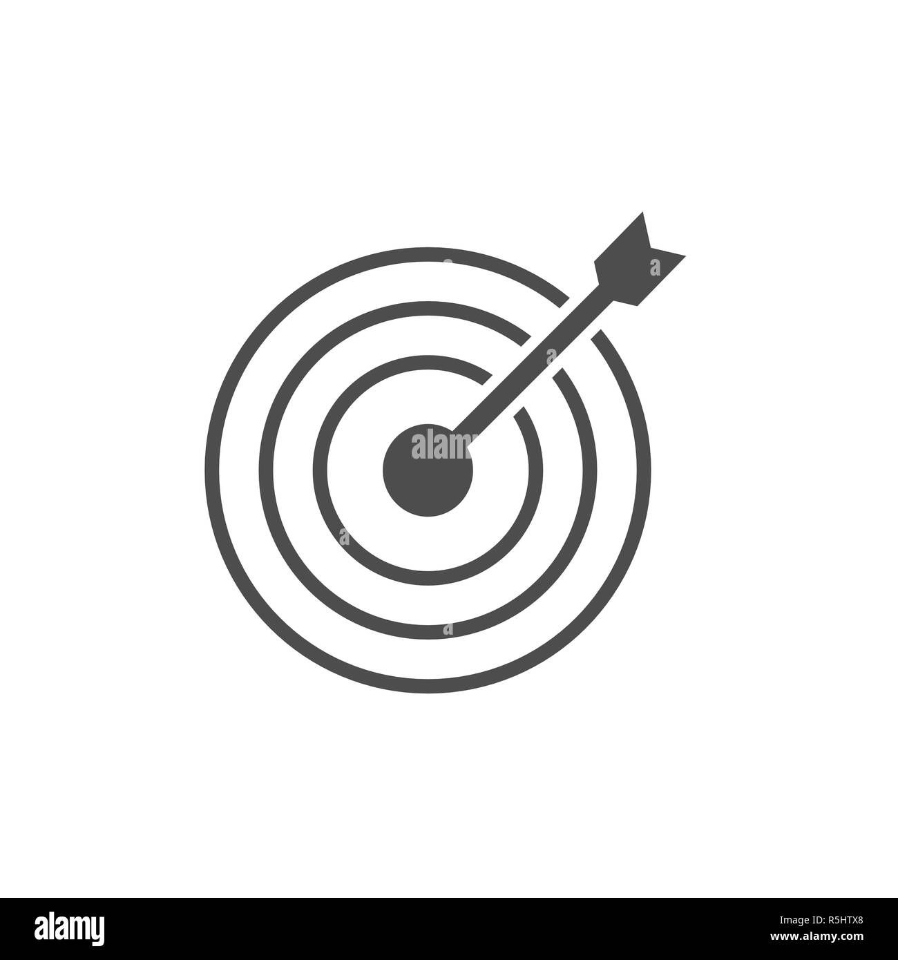 Bow, center, focus target icon Vector illustration flat Stock Vector ...