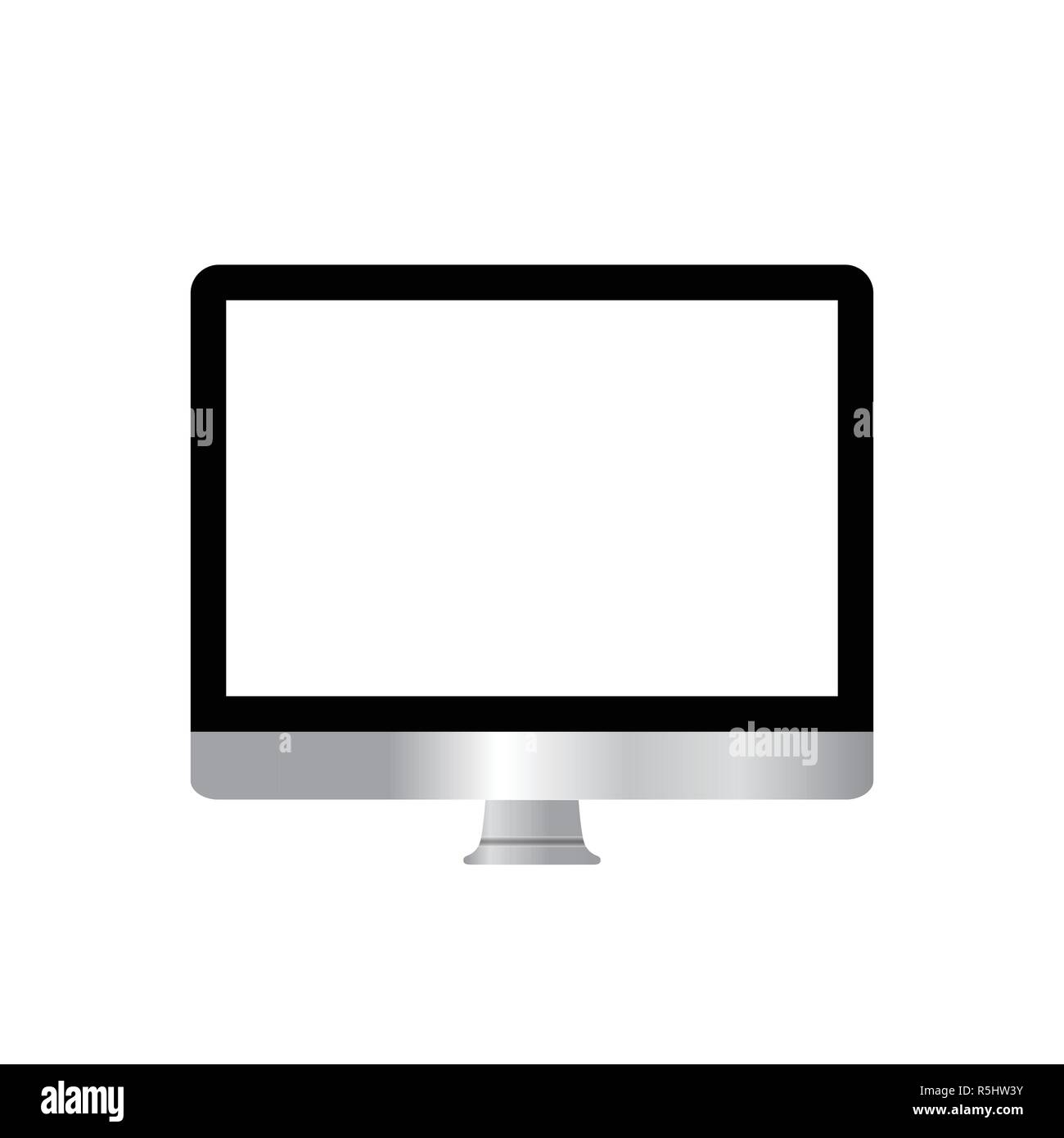 Desktop, display, laptop monitor icon Vector illustration flat Stock ...
