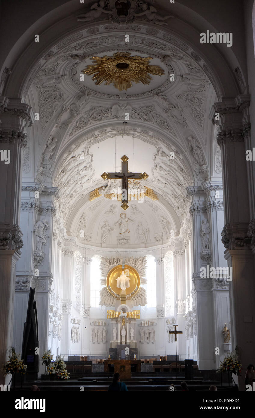 Cathedral in Wurzburg, Bavaria, Germany, dedicated to Saint Kilian Stock Photo