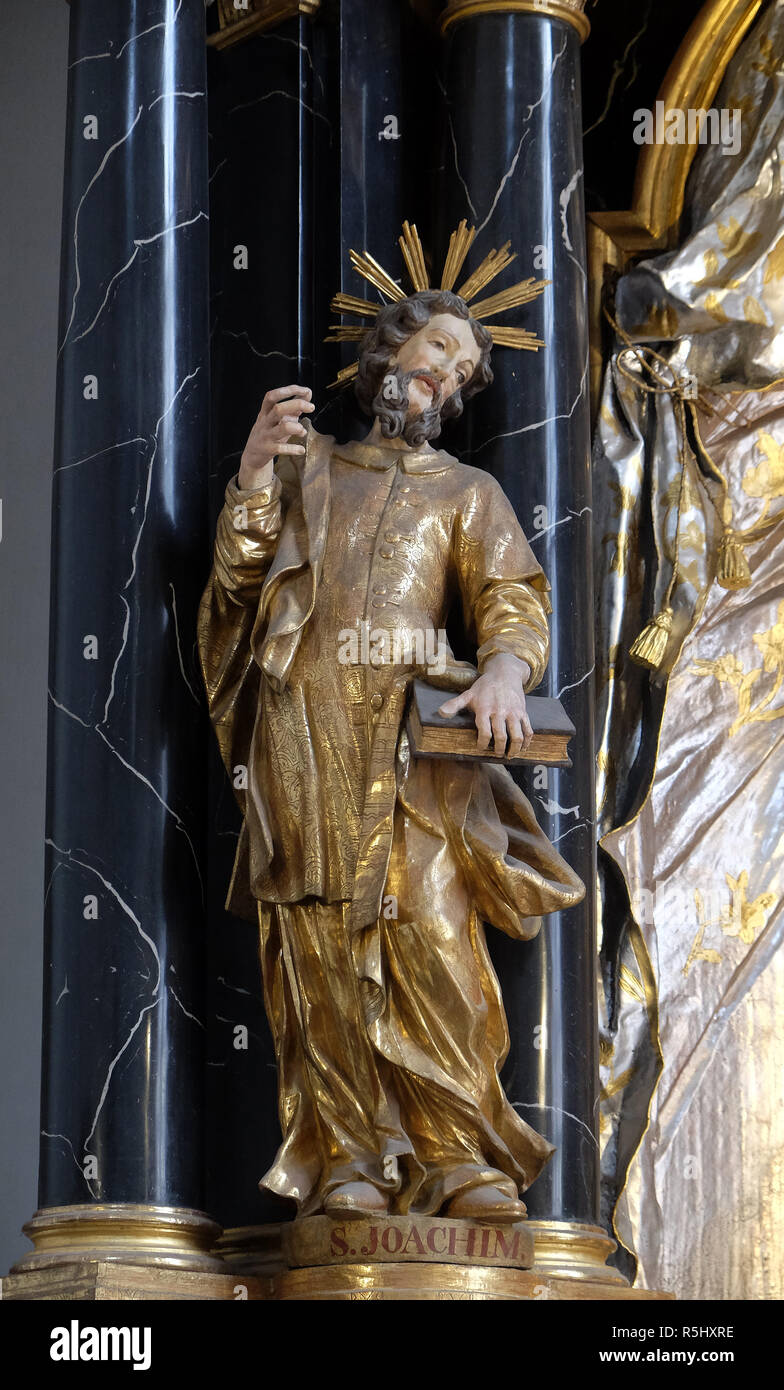 Saint Joachim statue on the Virgin Mary altar in the Neumunster