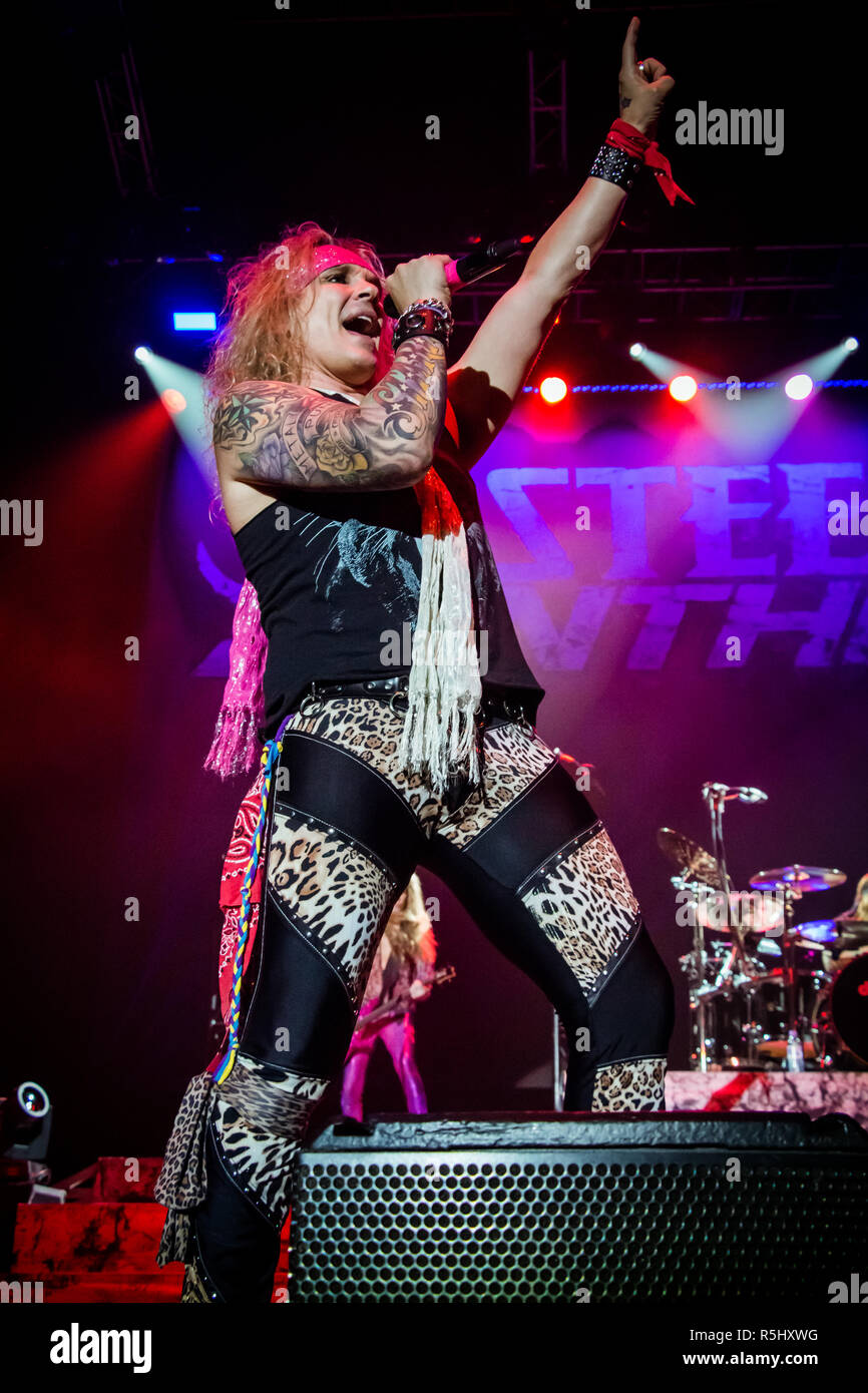 Steel panther live at Manchester Arena Stock Photo Alamy