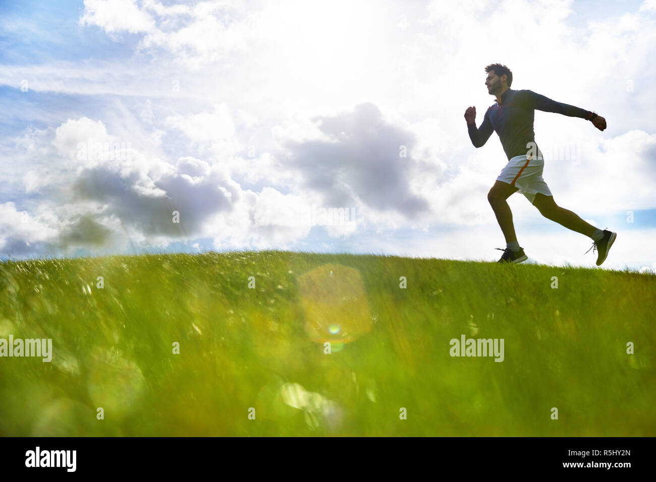 Athlete man running outdoor hi-res stock photography and images - Alamy