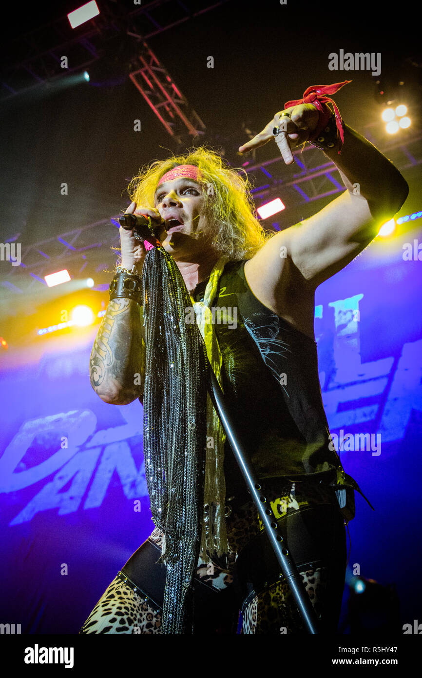 Steel panther live at Manchester Arena Stock Photo Alamy