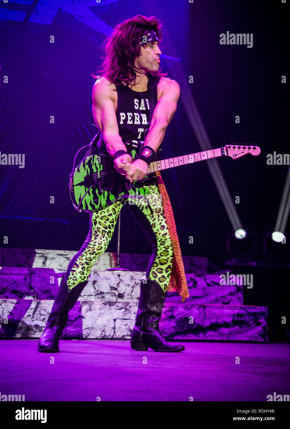 Steel panther live at Manchester Arena Stock Photo Alamy