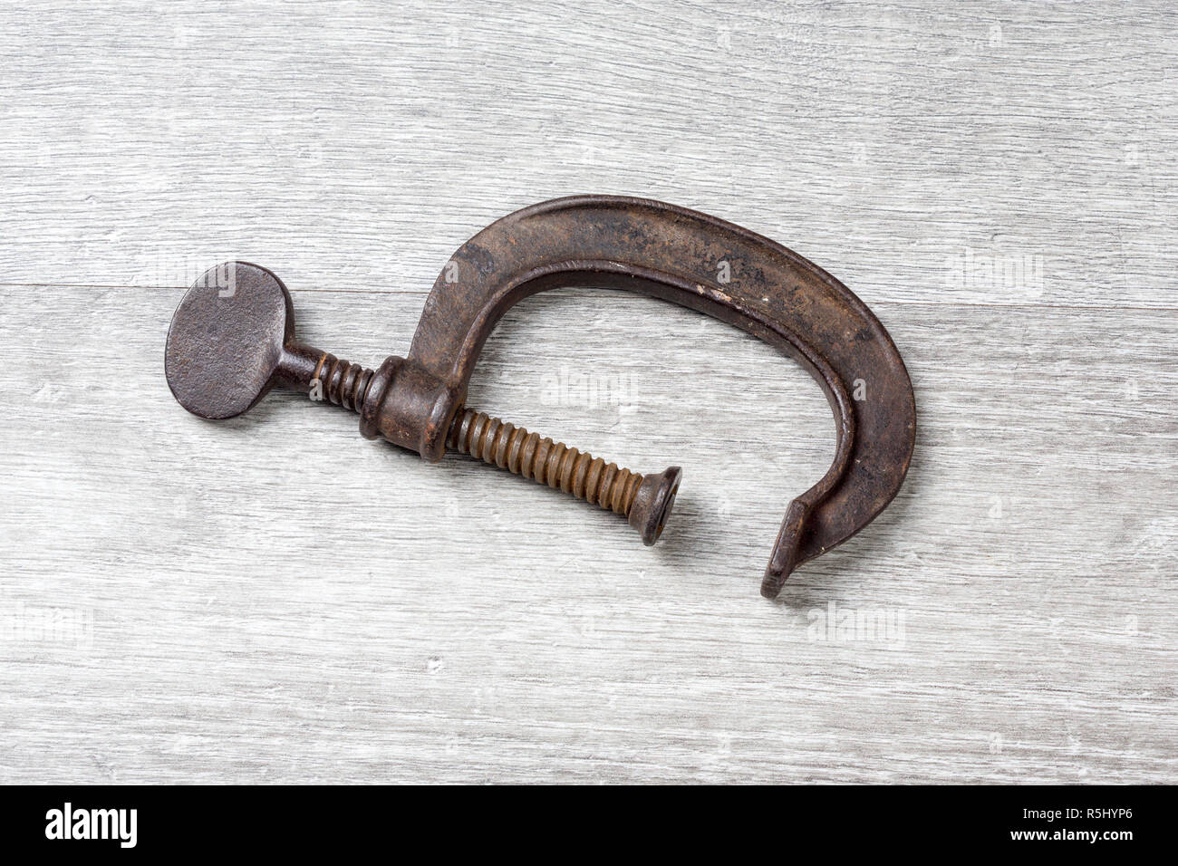 An old G clamp Stock Photo Alamy