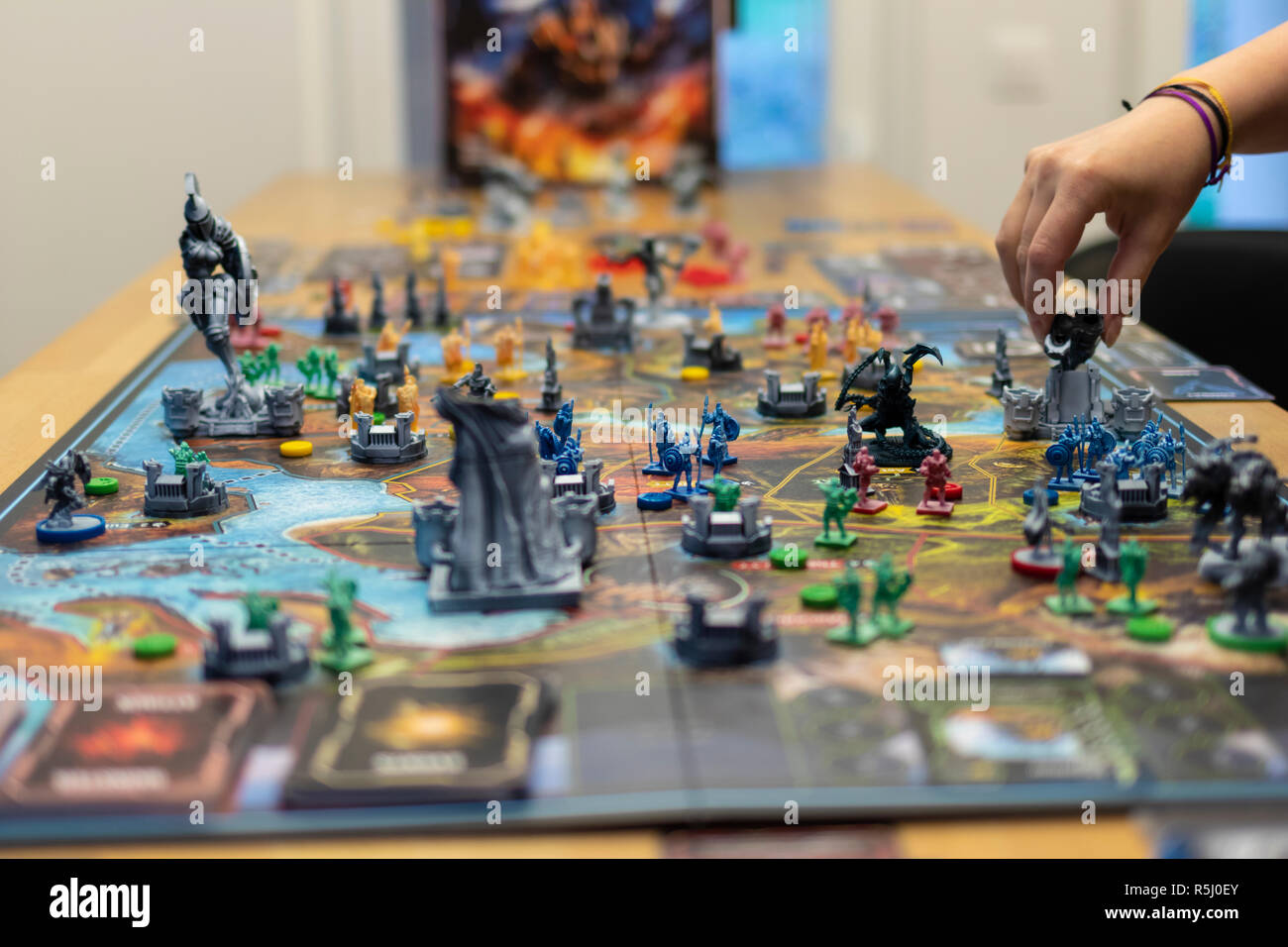 Closeup of characters in a role playing fantasy board game Stock Photo -  Alamy