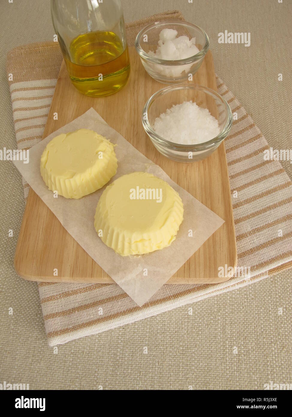 Butter margarine coconut hi-res stock photography and images - Alamy