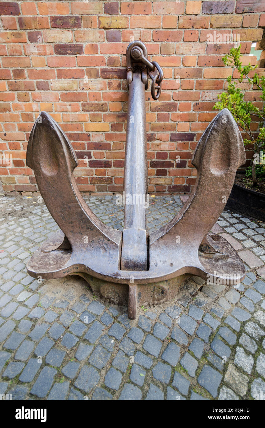 Old Ships Anchor, Stralsund, Germany Stock Photo - Alamy