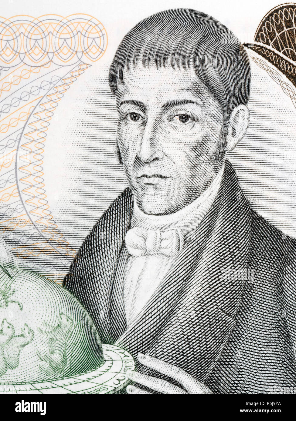 Francisco Jose de Caldas portrait Stock Photo