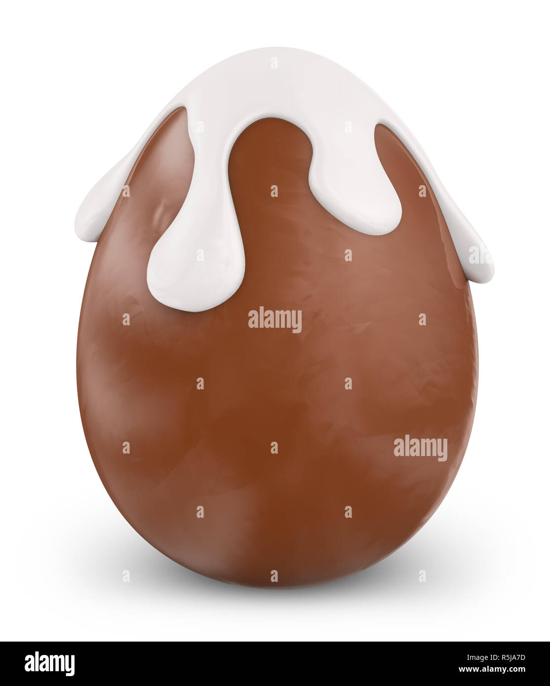 The chocolate egg Stock Photo