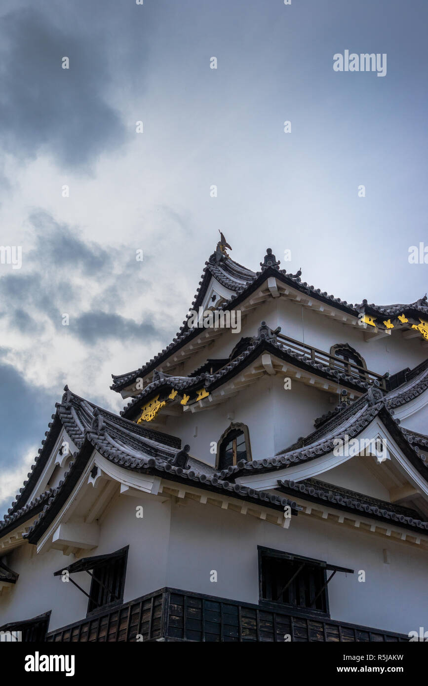 Hikone castle is 1 of 12 original castles in Japan - Shiga Prefecture. Stock Photo