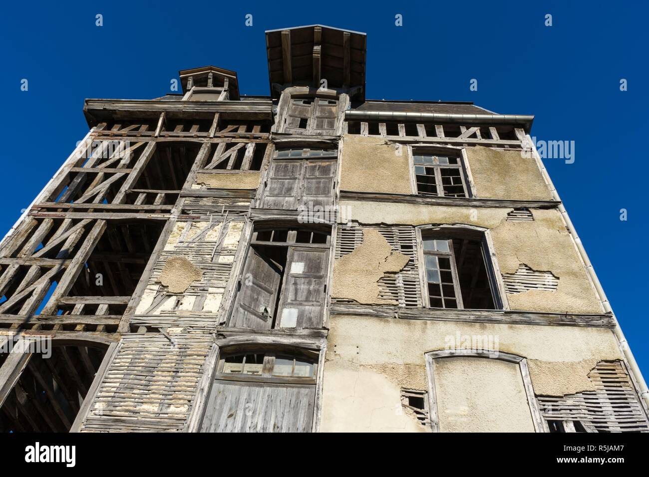 Old mill building in Bar-sur-Seine in Aube Champagne North of France Stock Photo