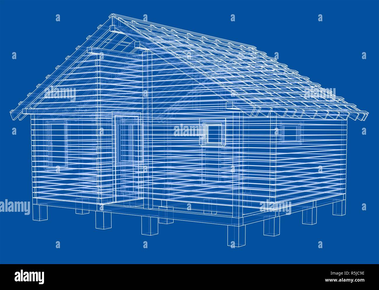 Sketch of small house Stock Photo - Alamy