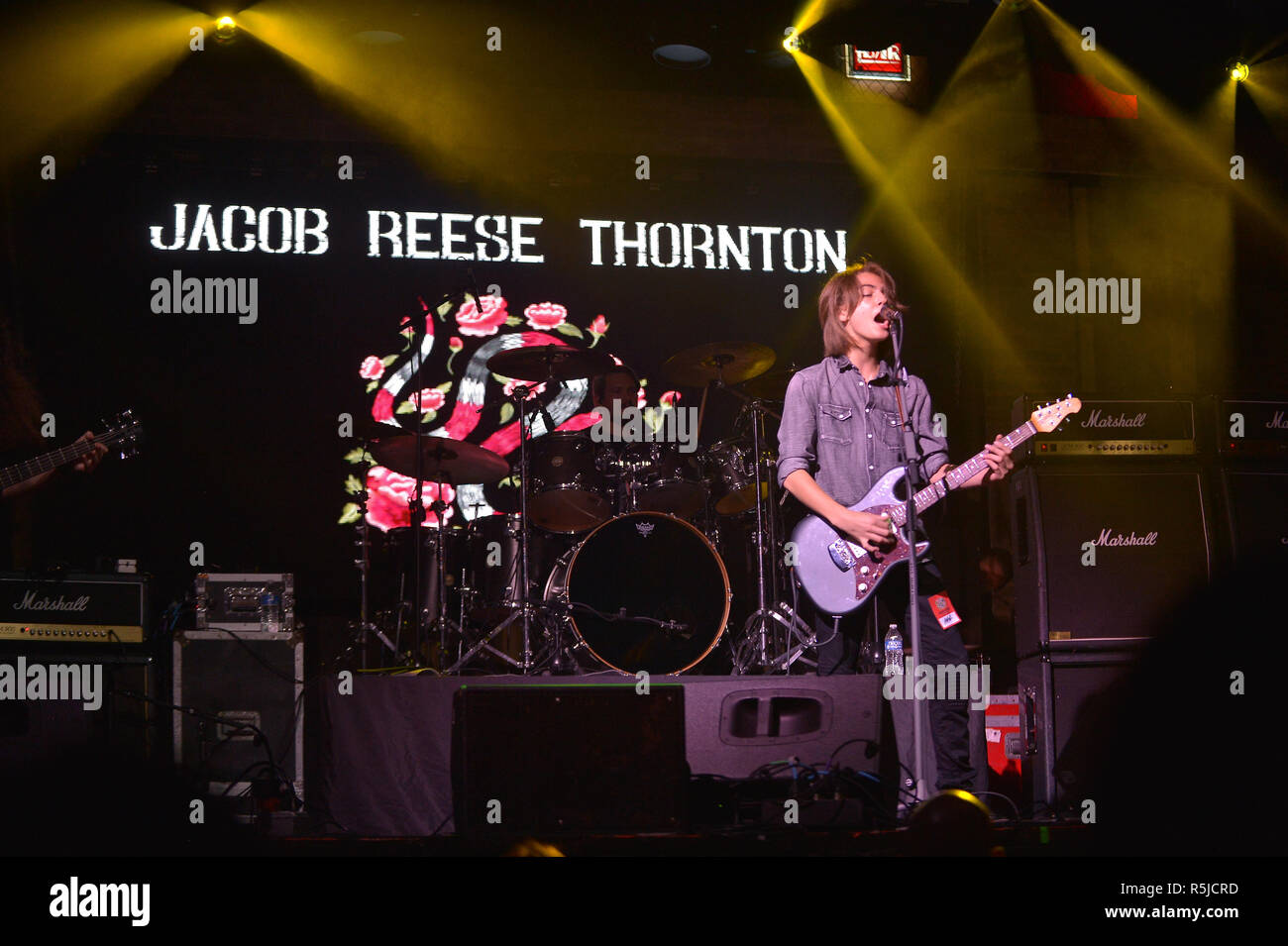 A Very Special Evening performance by Bruce Kulick, along with Todd Kerns, Brent Fitz and Zach Thorne with special guest Jacob Reese Thornton in concert to benefiting the American Diabetes Association at Revolution Live on October 30, 2018 in Fort Lauderdale, Florida.  Featuring: Jacob Reese Thornton Where: Fort Lauderdale, Florida, United States When: 31 Oct 2018 Credit: Johnny Louis/WENN.com Stock Photo
