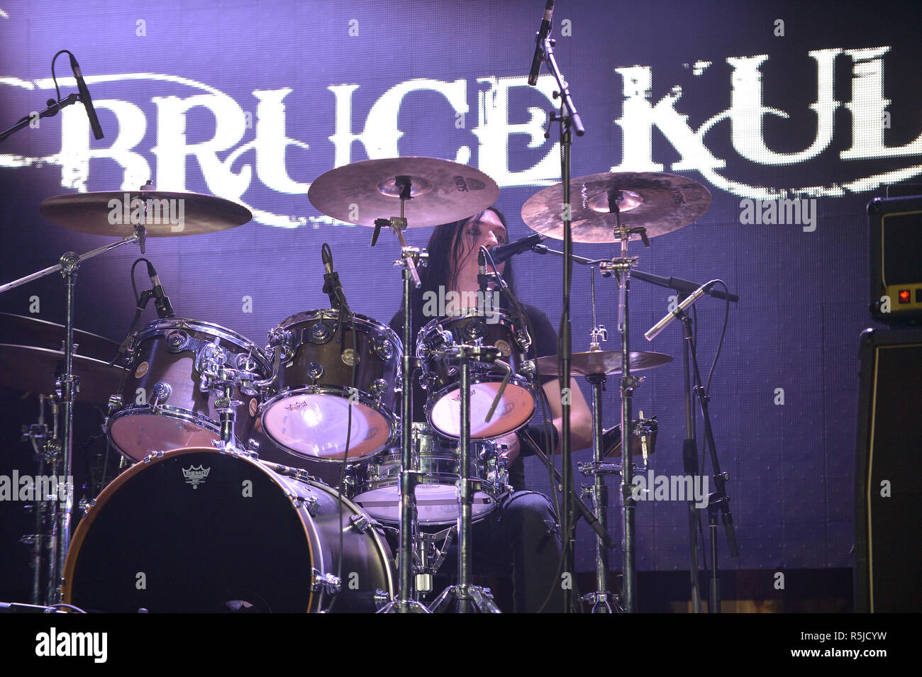 A Very Special Evening performance by Bruce Kulick, along with Todd Kerns, Brent Fitz and Zach Thorne with special guest Jacob Reese Thornton in concert to benefiting the American Diabetes Association at Revolution Live on October 30, 2018 in Fort Lauderdale, Florida.  Featuring: Brent Fitz Where: Fort Lauderdale, Florida, United States When: 31 Oct 2018 Credit: Johnny Louis/WENN.com Stock Photo