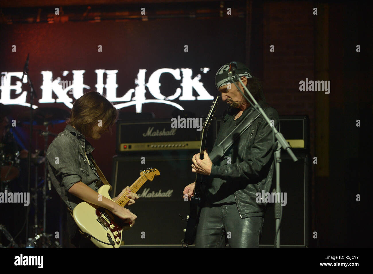 A Very Special Evening performance by Bruce Kulick, along with Todd Kerns, Brent Fitz and Zach Thorne with special guest Jacob Reese Thornton in concert to benefiting the American Diabetes Association at Revolution Live on October 30, 2018 in Fort Lauderdale, Florida.  Featuring: Jacob Reese Thornton, Bruce Kulick Where: Fort Lauderdale, Florida, United States When: 31 Oct 2018 Credit: Johnny Louis/WENN.com Stock Photo