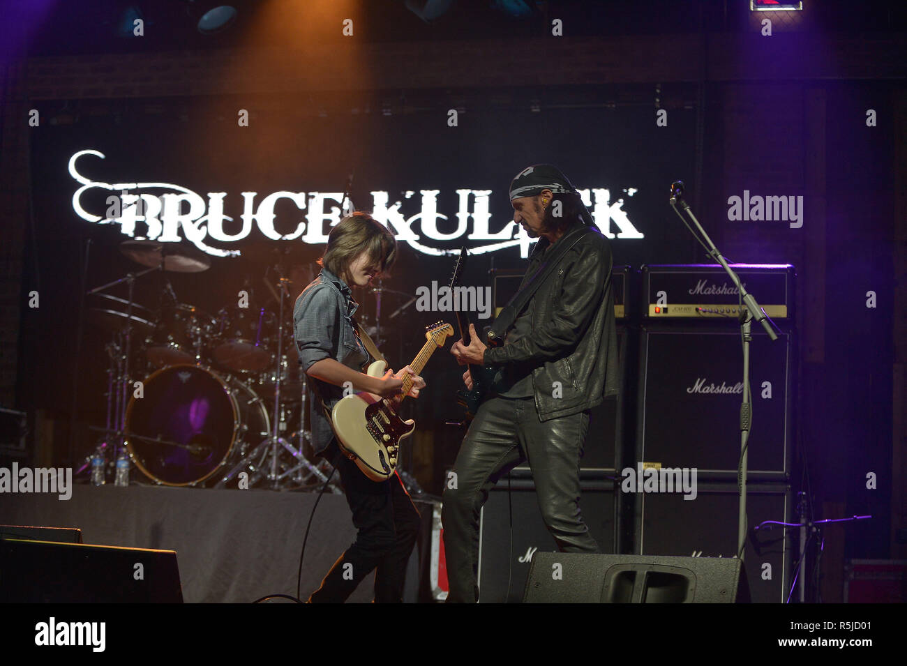 A Very Special Evening performance by Bruce Kulick, along with Todd Kerns, Brent Fitz and Zach Thorne with special guest Jacob Reese Thornton in concert to benefiting the American Diabetes Association at Revolution Live on October 30, 2018 in Fort Lauderdale, Florida.  Featuring: Jacob Reese Thornton, Bruce Kulick Where: Fort Lauderdale, Florida, United States When: 31 Oct 2018 Credit: Johnny Louis/WENN.com Stock Photo