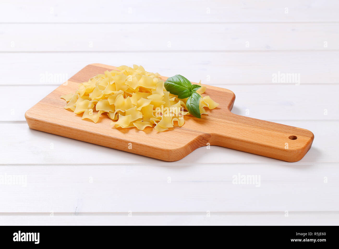 quadretti - square shaped pasta Stock Photo