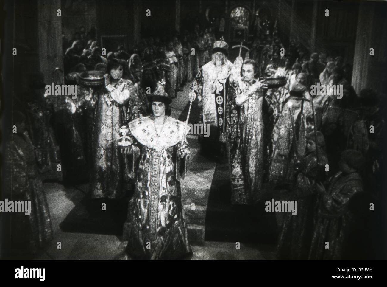 Scene from the film 'Ivan The Terrible' by Sergei Eisenstein. Museum: PRIVATE COLLECTION. Author: ANONYMOUS. Stock Photo