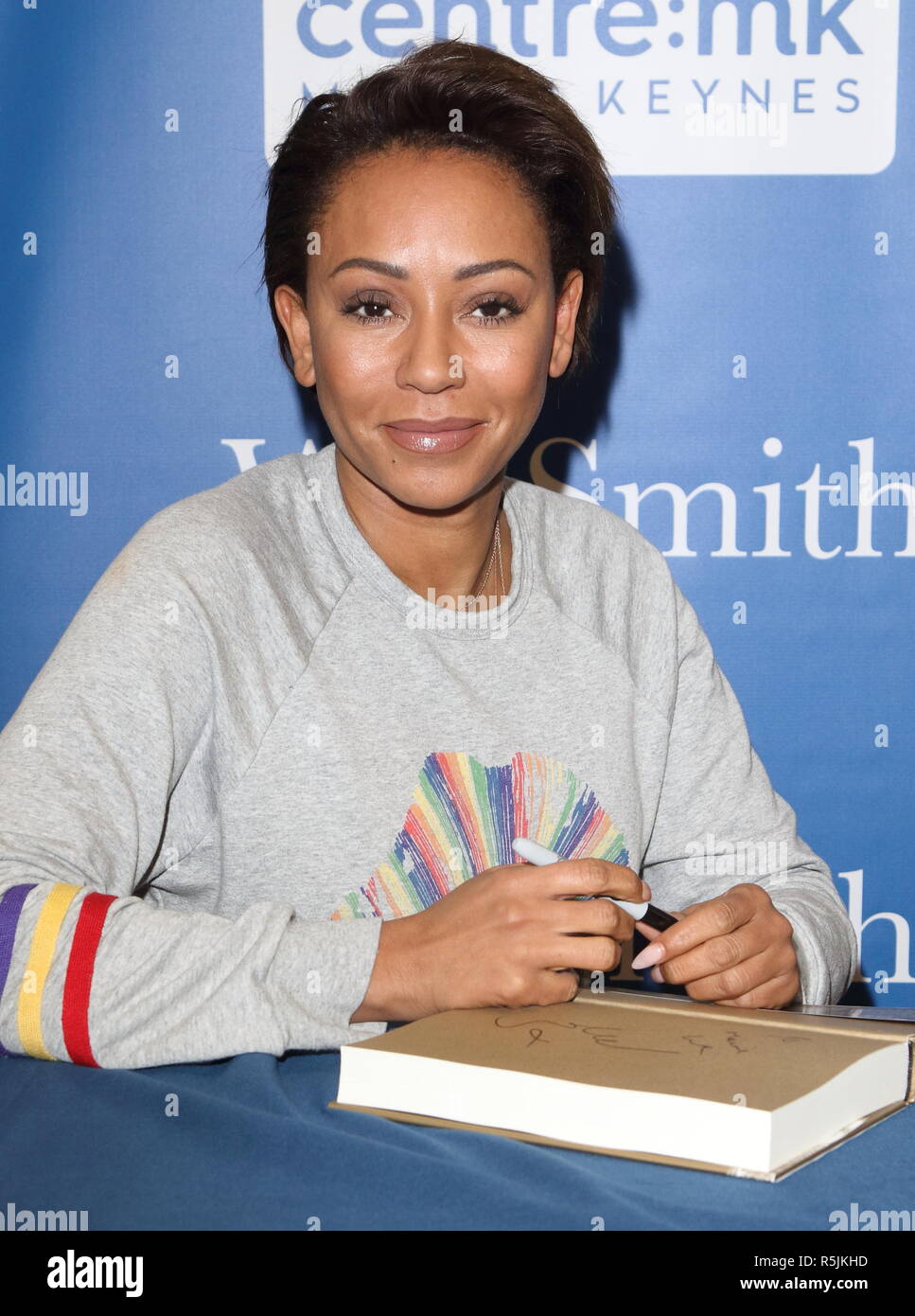 Melanie Brown, aka Mel B seen signing her biography 'Brutally Honest