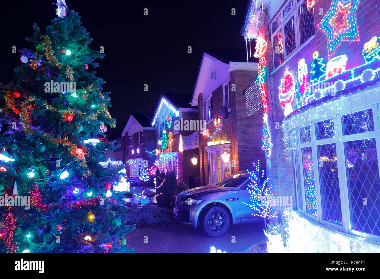 Leeds street christmas lights hires stock photography and images Alamy