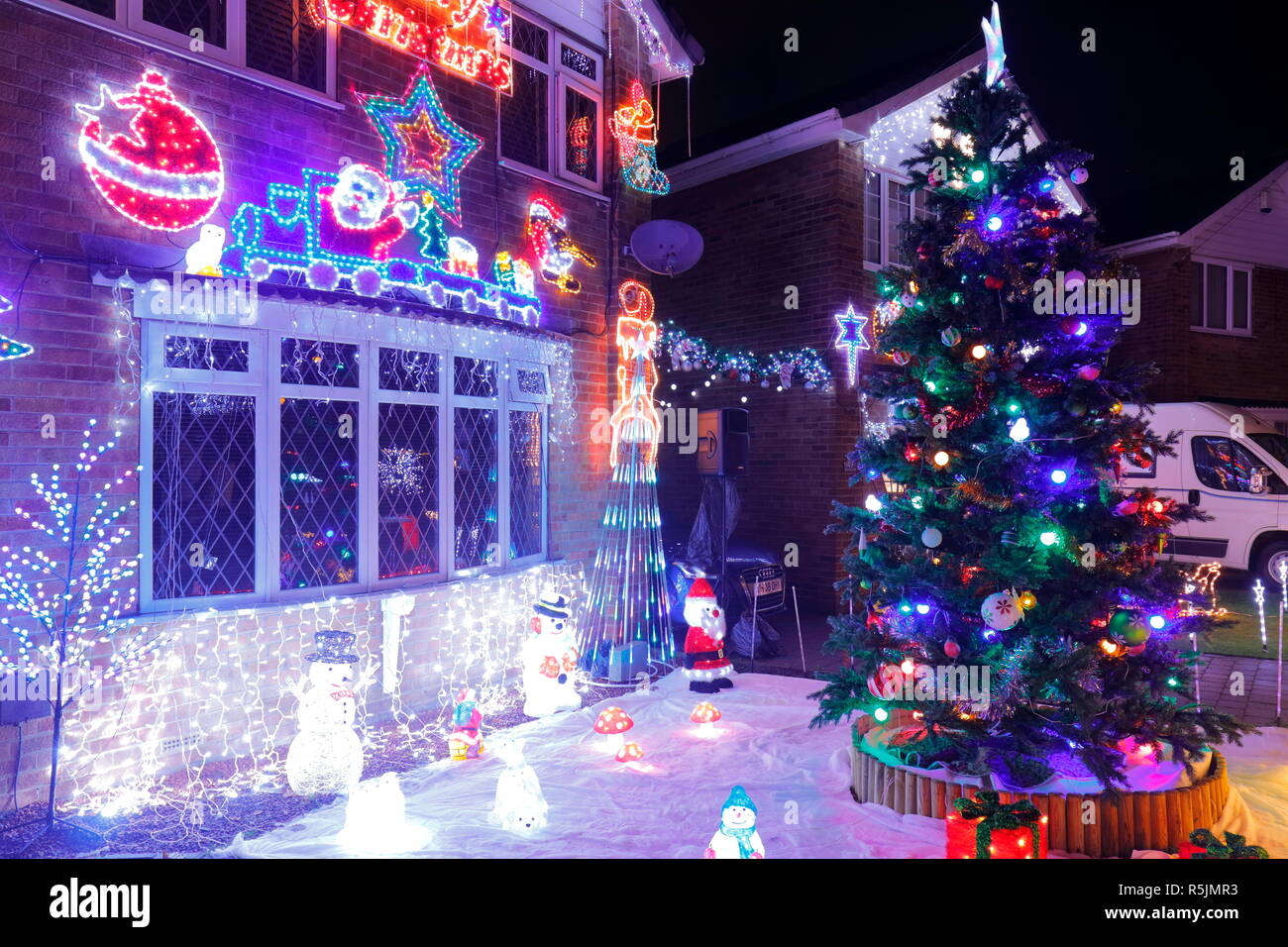 Stone brig lane christmas lights hires stock photography and images