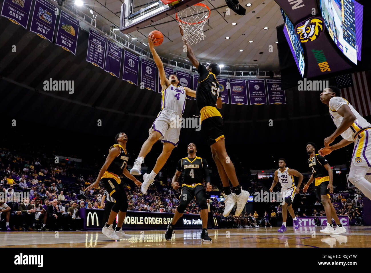 Baton Rouge, LA, USA. 1st Dec, 2018. LSU Tigers guard Skylar Mays (4