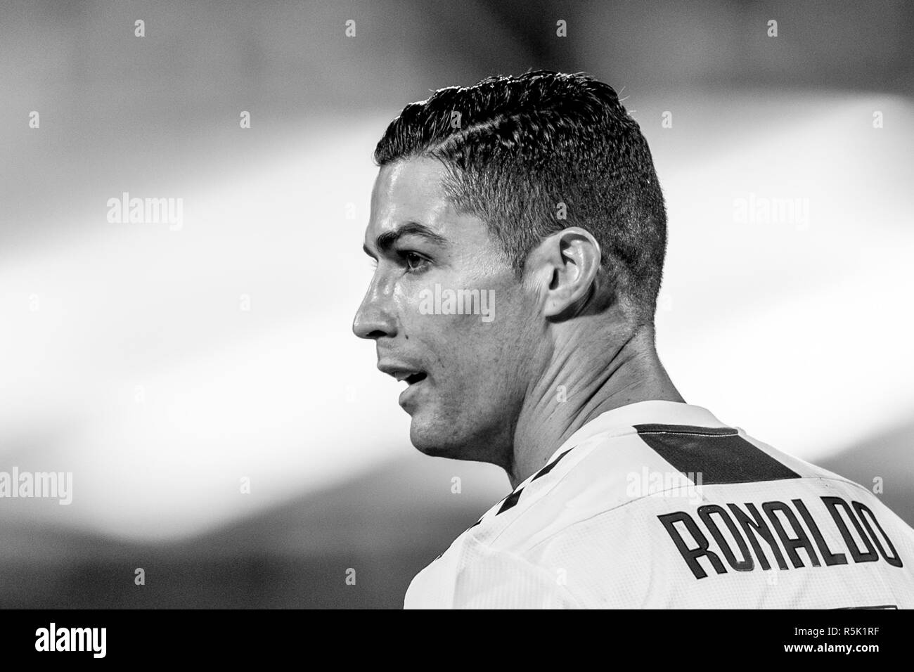 black and white ronaldo