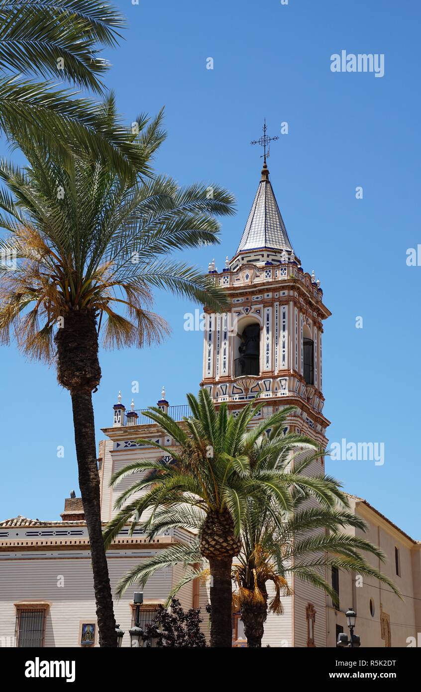 parish church iglesia de san pedro in huelva spain Stock Photo - Alamy