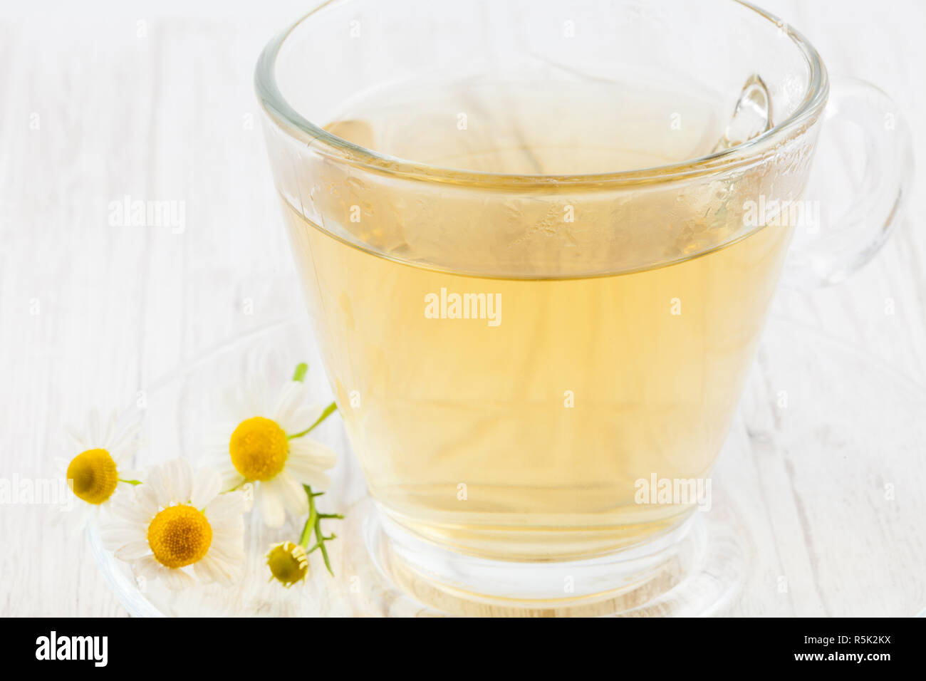 Chamomile (Matricaria chamomilla) infusion Stock Photo Alamy