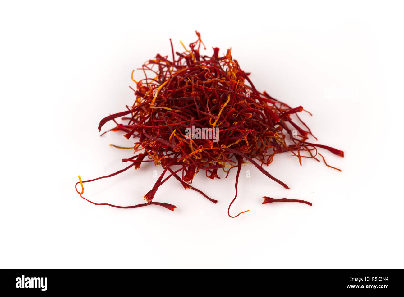 Dried saffron spice isolated Stock Photo Alamy