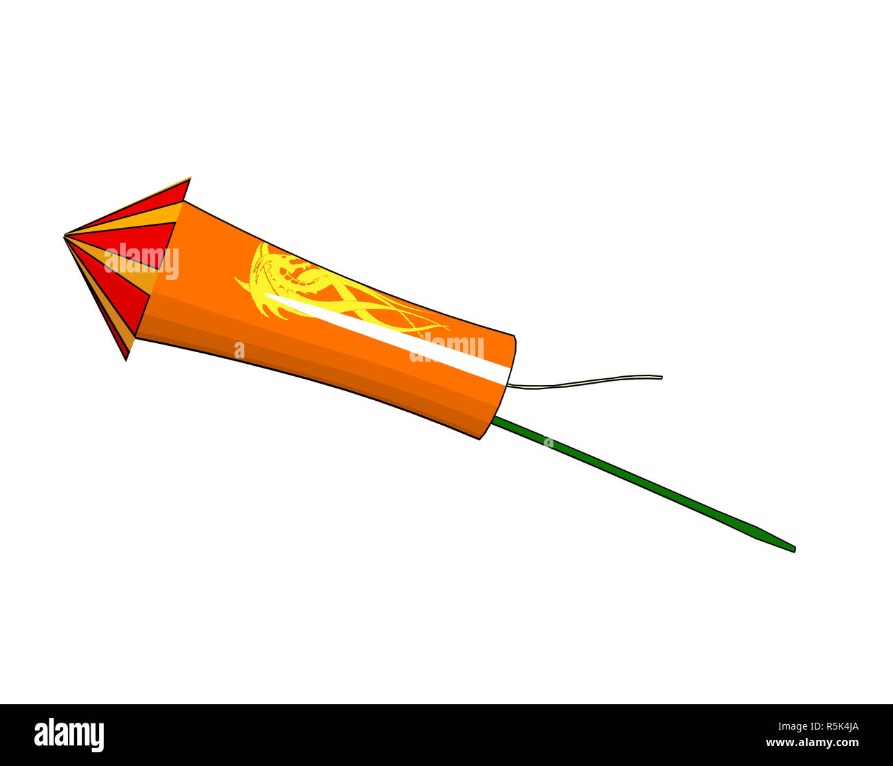 firework rocket isolated Stock Photo - Alamy