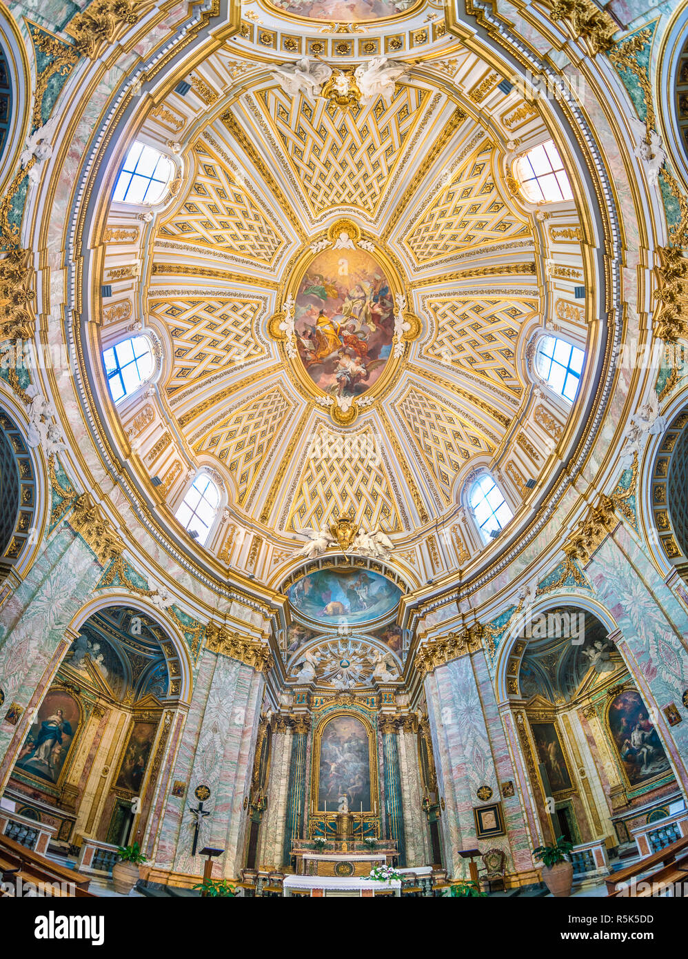 Church of Santissima Trinità degli Spagnoli in Rome, Italy. Stock Photo