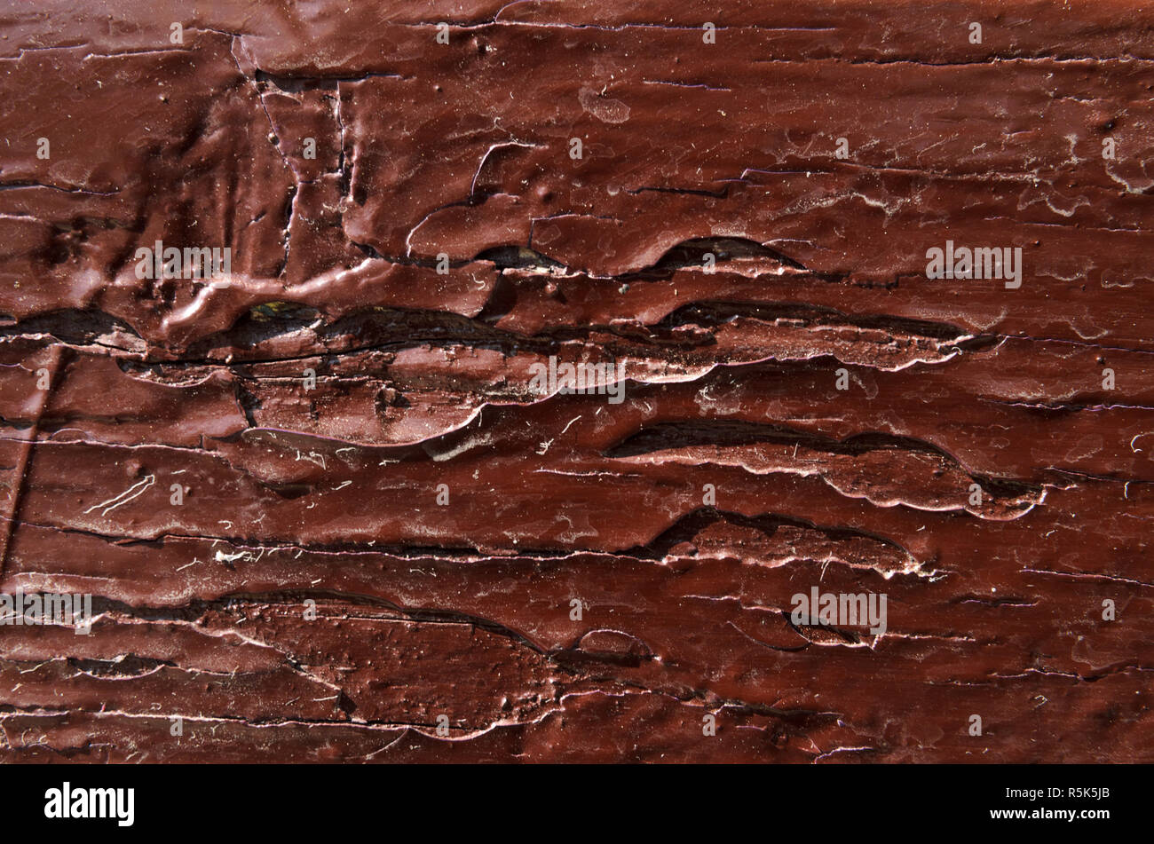 Wood Is Painted With Dark Brown Pain Stock Photo 227229587 Alamy