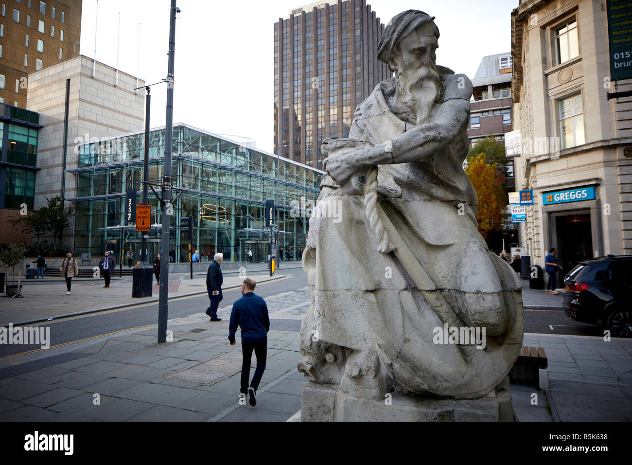 Liverpool Old Hall St statue This colossal statue formally surmounted