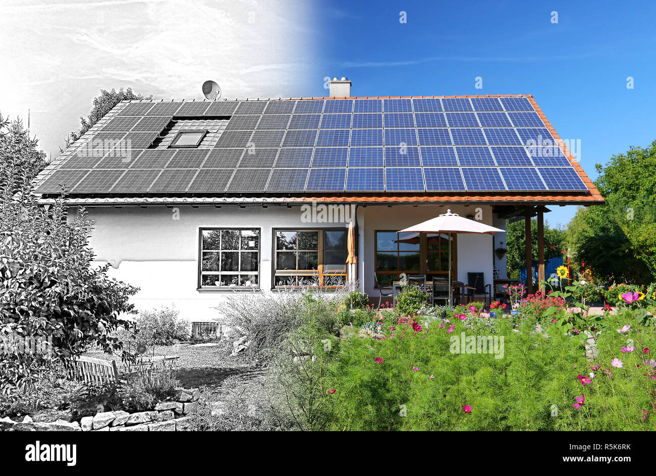 house construction,planning and implementation Stock Photo