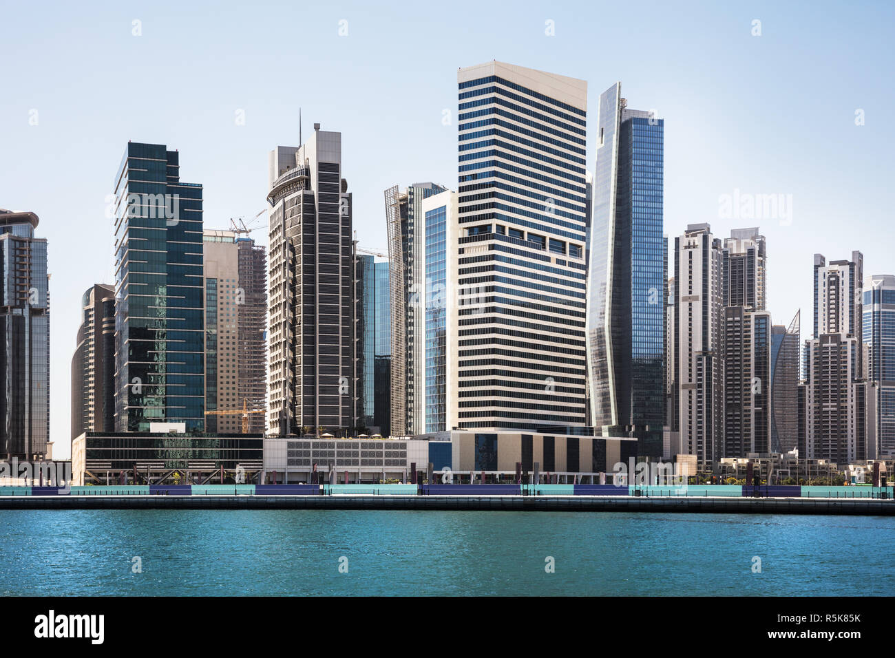 Dubai Business Bay Skyline Stock Photo - Alamy