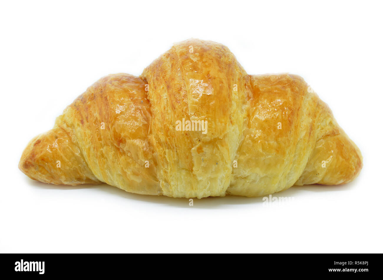 Fresh Croissant isolated on white background Stock Photo - Alamy