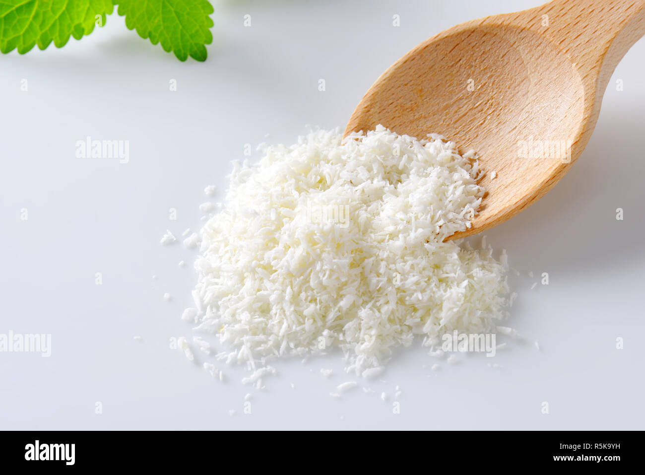Dried grated coconut Stock Photo Alamy